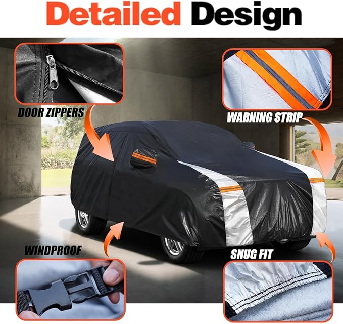 Subaru Forester Car Cover 100% Waterproof All Weather, Gift - Image 3