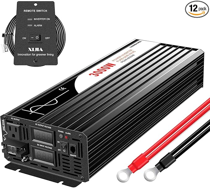 Xijia 3000W Pure Sine Wave Inverter DC 36V to AC 120V 60HZ Solar Converter by XIJIA