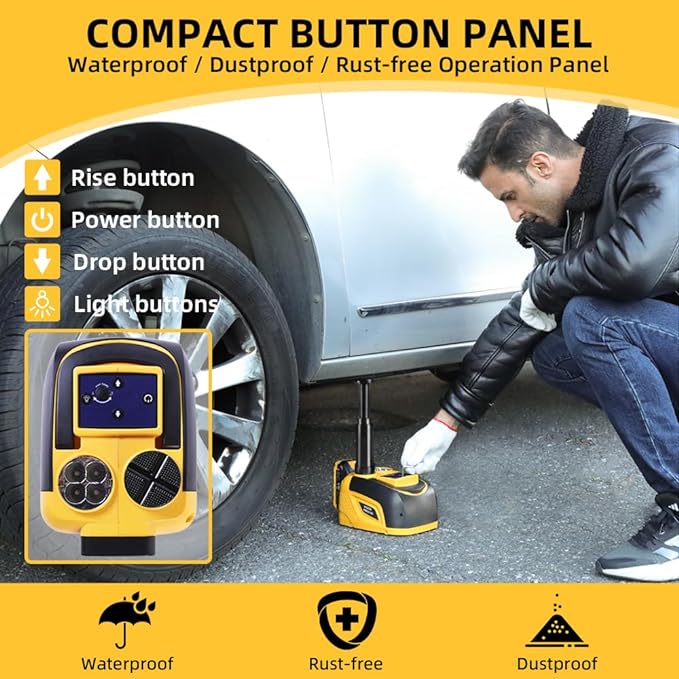 STANDTALL Electric Car Jack Hydraulic Cordless Remote Control 5 Ton 18V - Image 3