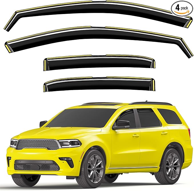 in-Channel Window Rain Guards Fit by Unknown