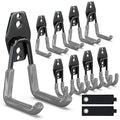 3-H Garage Wall Hooks 10 Pack, Heavy Duty Garage Hooks by 3-H