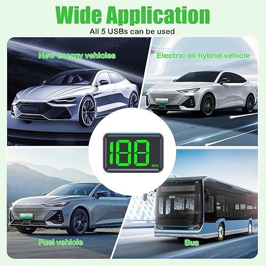 GPS Digital Speedometer for Car MPH, Universal HUD Speed Meter - Image 7