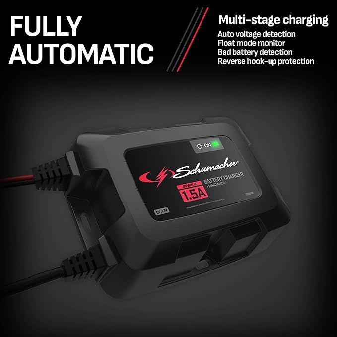 Schumacher Electric On-Board Battery Charger and Maintainer, 1.5 Amps, 6 Volt - Image 5