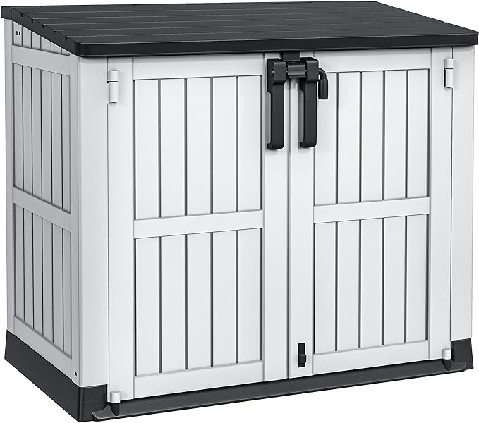 YITAHOME 36 cu ft Resin Outdoor Storage Shed, Weather-Resistant Horizontal Tool by YITAHOME