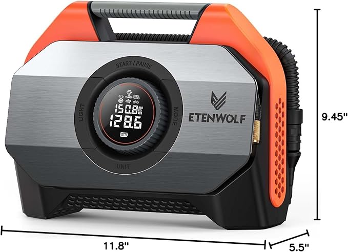 ETENWOLF VORTEX S6 Tire Inflator Portable Air Compressor - Image 10