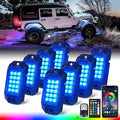 Xprite RGB Bluetooth Rock Lights Kit, w/RF Remote Controller by XPRITE