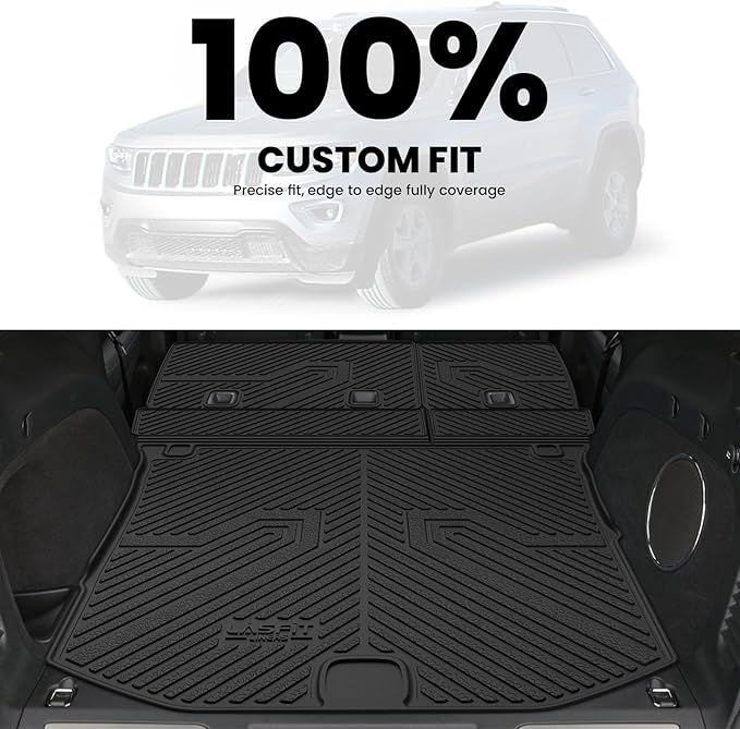 LASFIT Cargo Mat for Jeep Grand Cherokee 2011-2021 All Weather TPE Custom Fit - Image 8