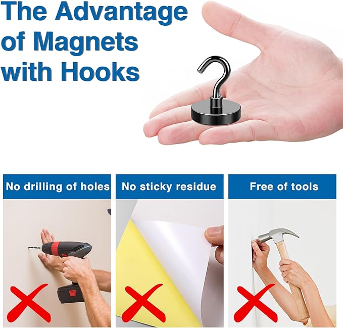 LOVIMAG Magnet Hooks for Cruise Cabin, 80lbs Cruise Door Magnets - Image 6