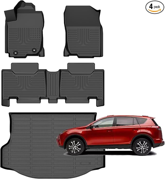 for Toyota RAV4 Floor Mats 2018 2017 2016 2015 2014 2013, Car Mats by Norand