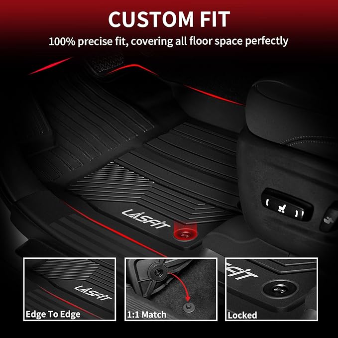 LASFIT Floor Mats&Trunk Mat for Toyota RAV4 2019-2025 All Weather TPE Mats - Image 2