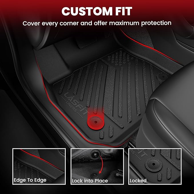 LASFIT Floor Mats & Trunk Mat for Honda Accord Sedan 2013 2014 2015 2016 2017 - Image 2