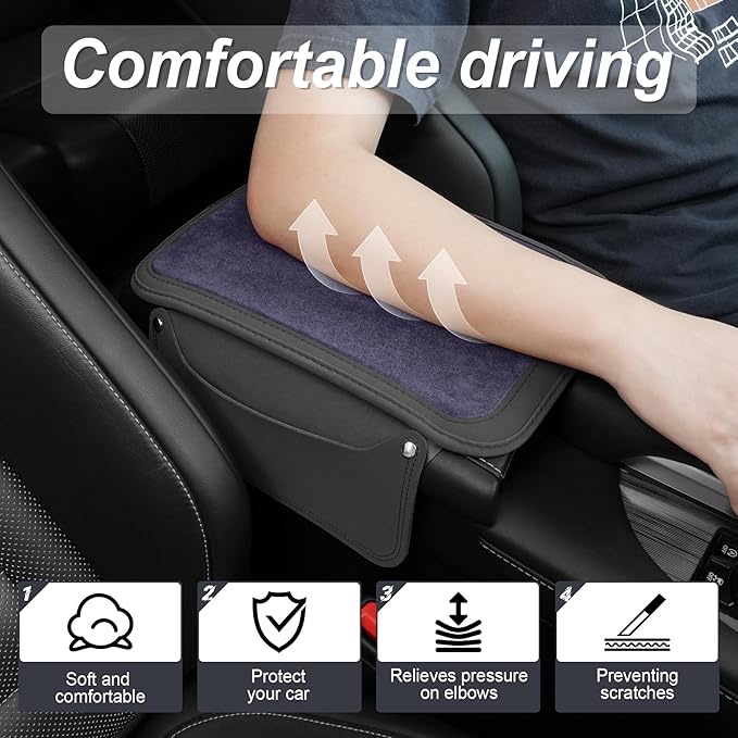 SINGARO Car Leather Center Console Cover - Image 6