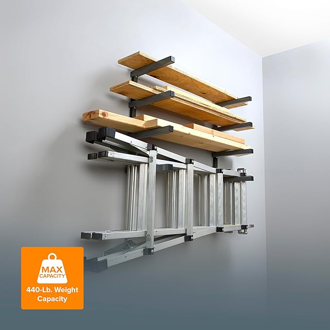 Bora 4-Level Lumber Storage Rack Wood and Garage Organization Space-Saving - Image 6
