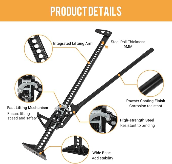Multi-Functional Lift Jack, Farm Jack Heavy Duty Off Road, - Image 3