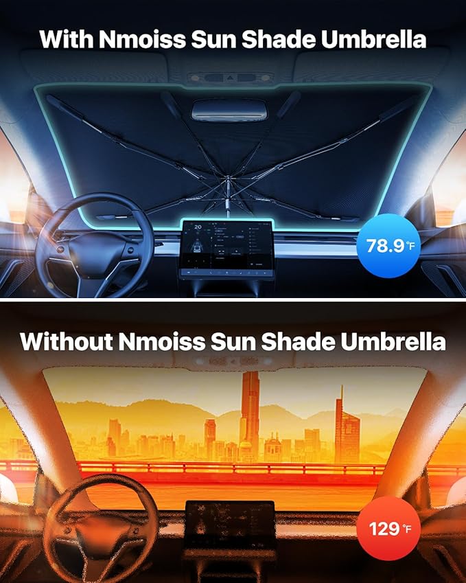 Windshield Sun Shade Umbrella for Car - Image 2