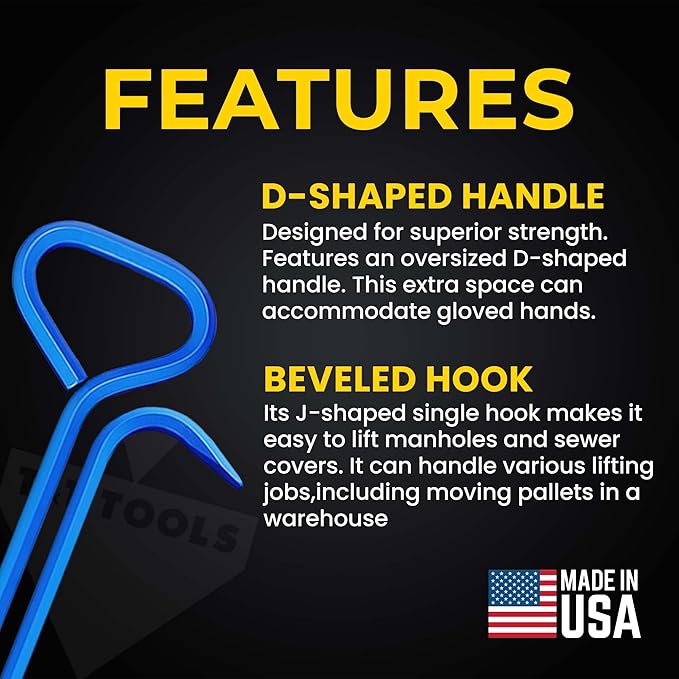 T&T Tools 36-Inch Manhole Hook Tool - Image 2