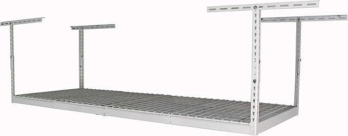 MonsterRax Overhead Garage Storage Rack, 3x8' Heavy Duty Steel, Ceiling Mounted by MonsterRAXStorageSolutions