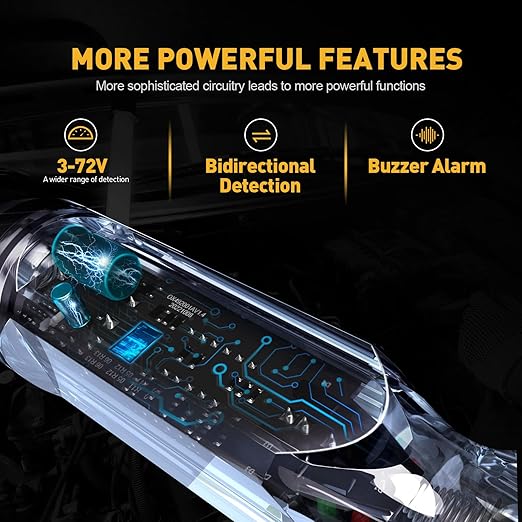 Upgraded Buzzer Automotive Test Light, DC 3-72V Heavy Duty Digital LED Circuit - Image 4