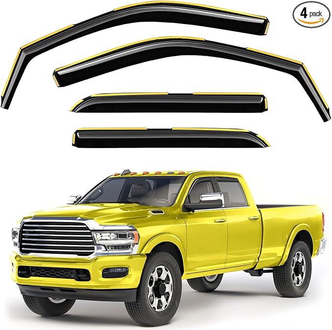 in-Channel Window Rain Guards Fit by Unknown
