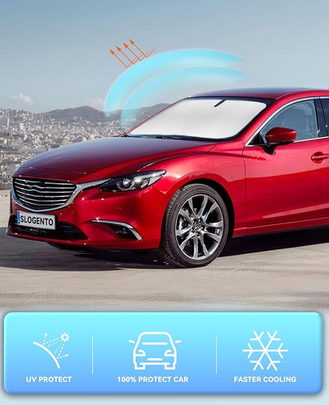 Sun Shade for Mazda 6 Windshield Sunshades for 2014-2020 2021 Mazda 6 Mazda6 - Image 5