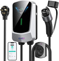 QIAO Level 2 EV Charger, Wi-Fi Bluetooth APP Enabled EVSE, 4.3in Display by QAOFUL