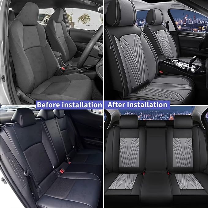 Car Seat Covers Fit for Toyota Camry 2012-2025 Faux Leather Automotive Seat - Image 6