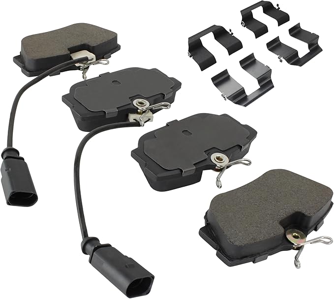 Premium Semi-Metallic Rear Brake Pads Compatible - Image 2