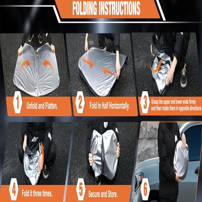 Windshield Sun Shade for Altima 2019-2025 Custom Fit Foldable Front Window - Image 7