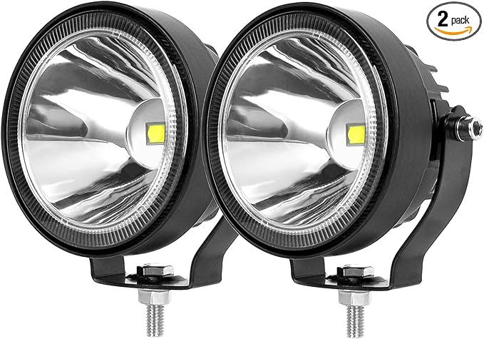 4 Inch Round Led Pod Lights, 60W Led Off Road Driving Fog Lights, Spot by SUFEMOTEC