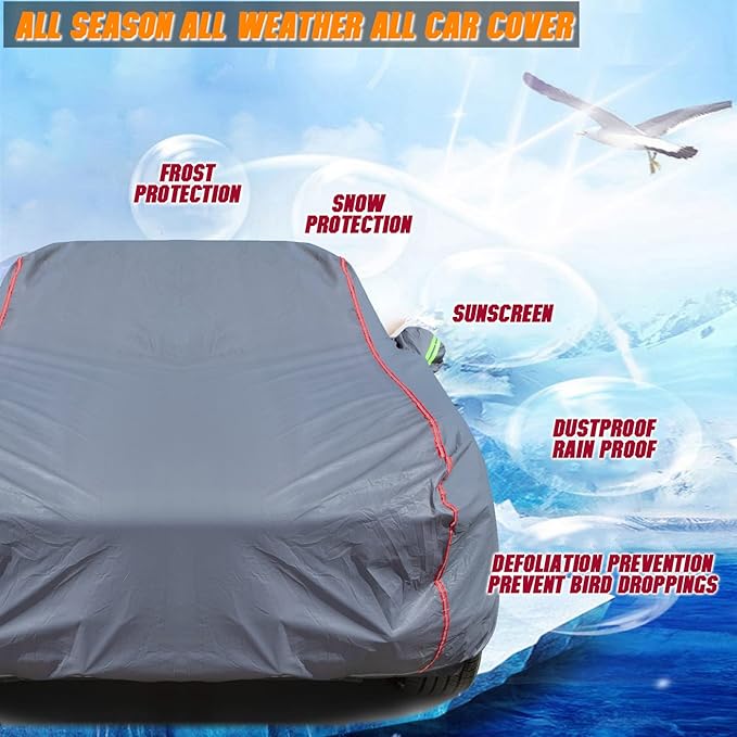 Car Cover, Fit for MPV, Breathable New Material for Sun Protection, Waterproof - Image 7