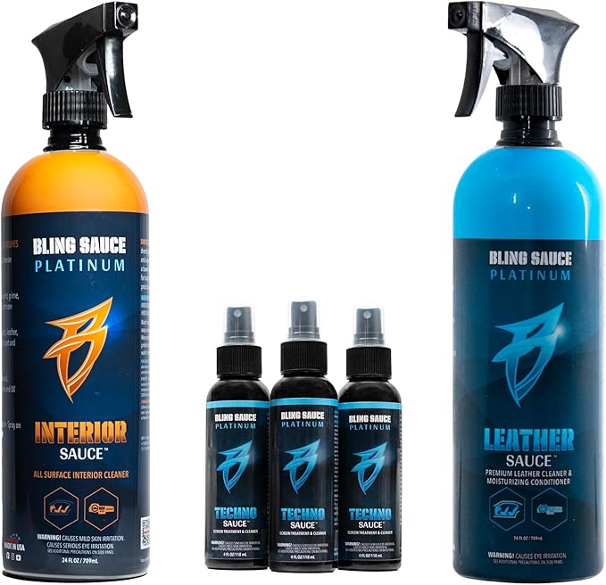 Superior Interior Automotive Bundle, Includes Interior Sauce, Leather Sauce by BlingSauce