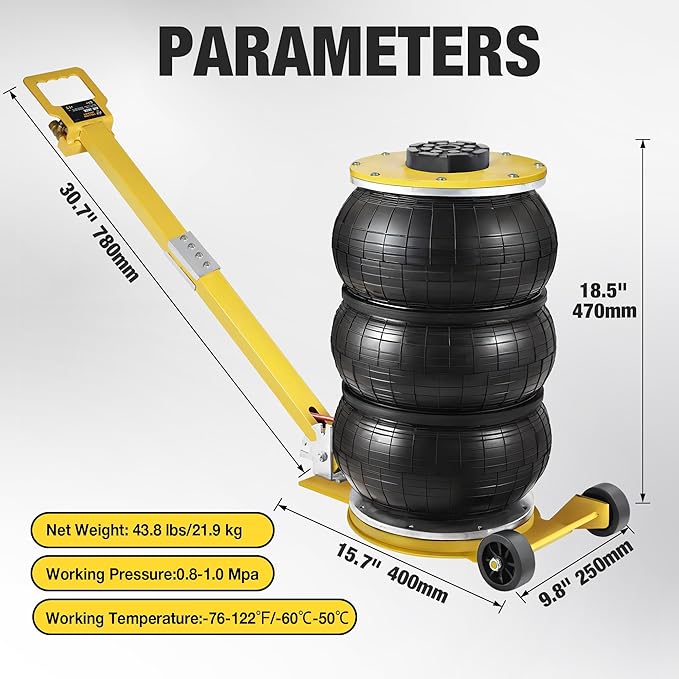 YELLOW JACKET Air Jack 5 Ton Airbag Jack - Image 9