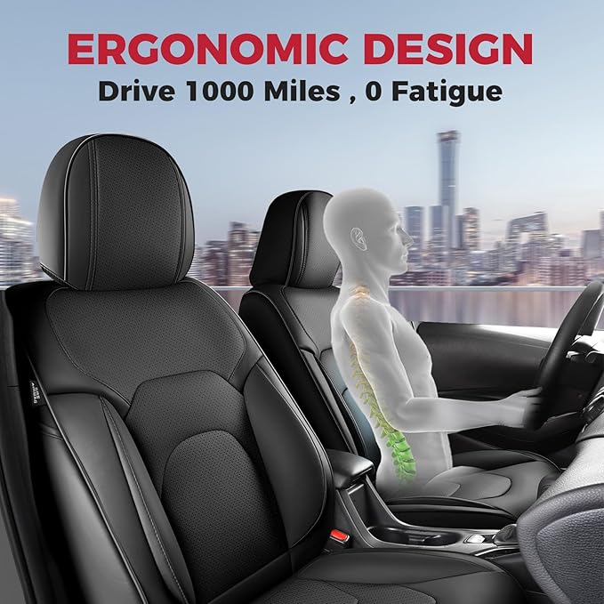 FREESOO Car Seat Covers Front Seats 2PCs, Waterproof Automotive Seat Covers - Image 4