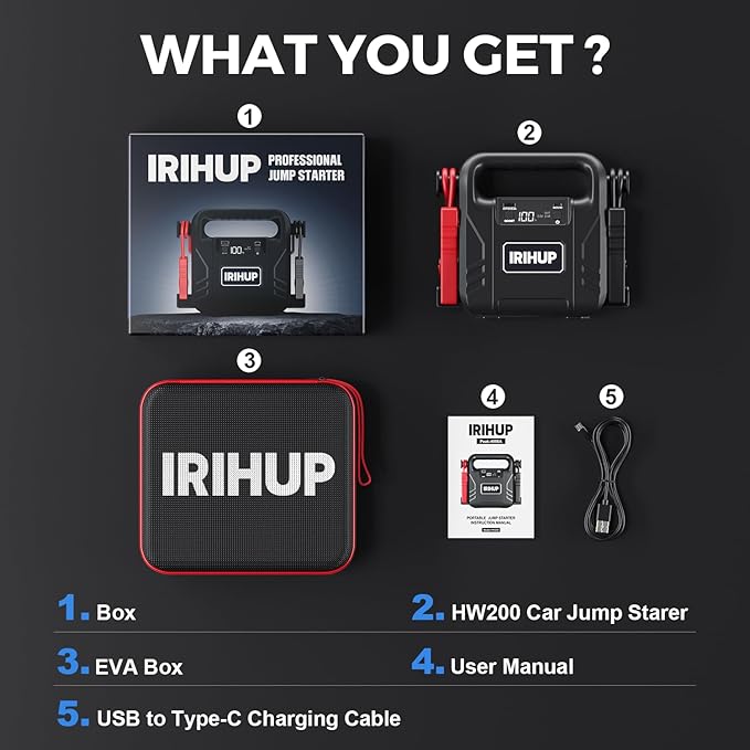 Car Battery Jump Starter 4000A, Car Jump Starter Jump Box, 12V Jump Starter - Image 7