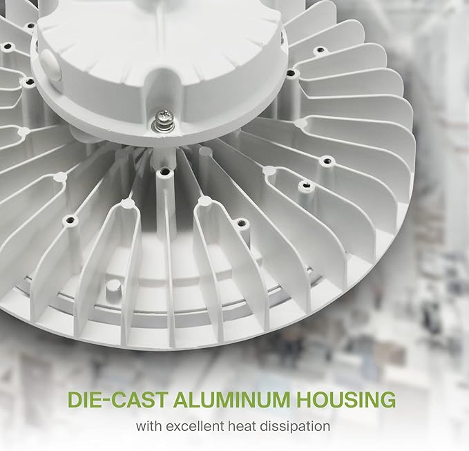 ASD LED High Bay UFO Light Fixture, Commercial Shop Lighting | Dimmable - Image 7