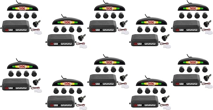 ZONETECH New 4 Parking Sensors LED Display Car Reverse Backup Radar System 10 by ZONETECH