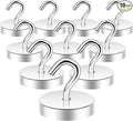 Neosmuk Magnetic Hooks, Cruise Ship Essentials, 100lb+ Heavy Duty Magnetic Hooks by Neosmuk