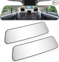JOYTUTUS Rearview Mirror, 2 pack 12 Inch Panoramic Interior Clip-on Wide Angle by JoyTutus
