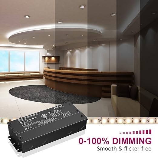 EMITEVER Dimmable Led Driver, 80W AC 110V-277V to DC 24V Transformer, 5-in-1 - Image 6