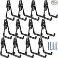 Heavy Duty Garage Hooks 12 Pack, 2.8 inch Small U Shaped Hanger, Wall Mounted by HUPBIPY