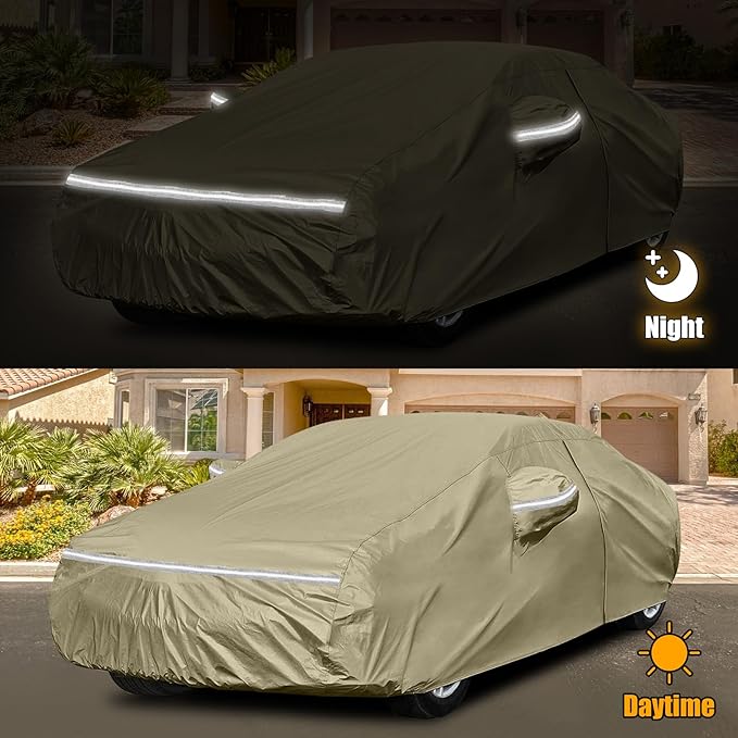 Waterproof Car Covers Replace for 2011-2025 Honda Civic, Windproof Bands for - Image 4