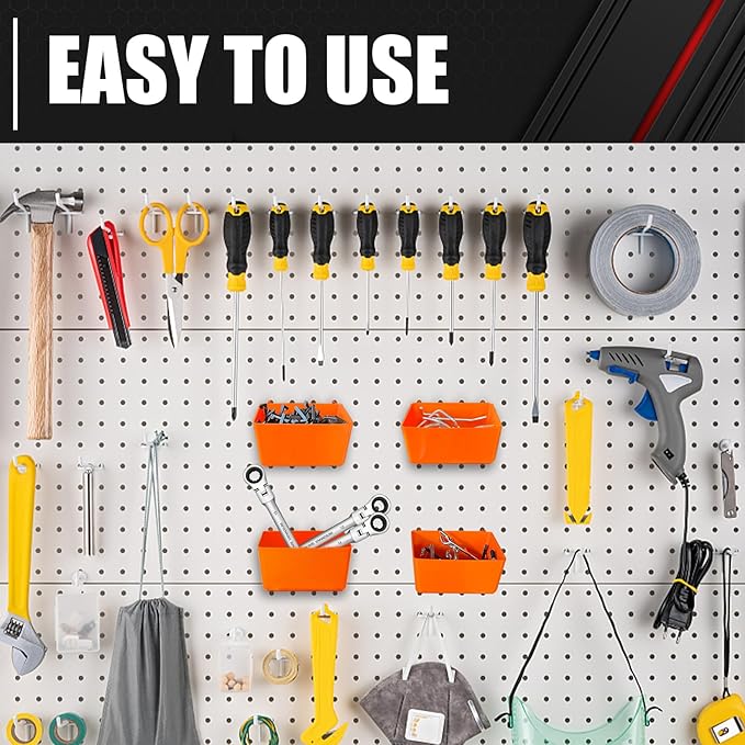 C&T 80 Piece Pegboard Hooks Assortment Kit, Pegboard Accessories Organizer Set - Image 6