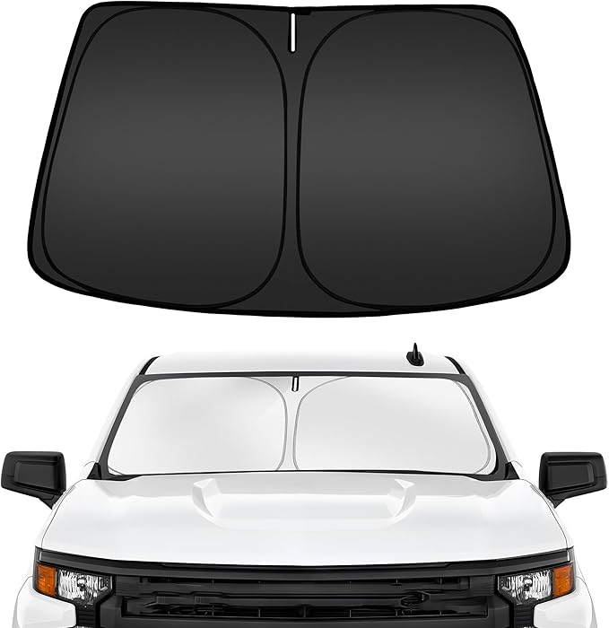 ARISMOTOR Windshield Sun Shade for Ch-evrolet Silverado 1500 2019-2025 2026 by ARISMOTOR