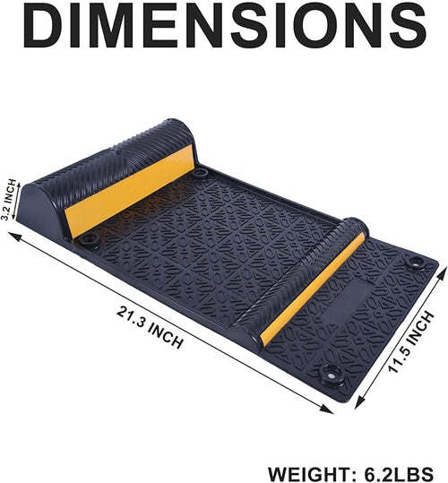 11''x21''/28cmx53cm Parking Guide Mats, Durable Self Adhesive Anti-Skid Wheel - Image 2