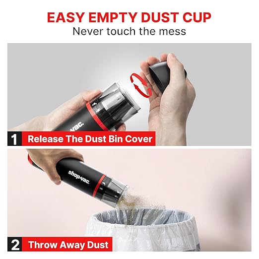 Shop-Vac Car Vacuum Cordless, 14000Pa 2-in-1 Blow/Suction Portable Air Duster - Image 2