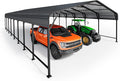 20x40 FT Metal Carport, Enhanced Base and Steel Roof by Unknown