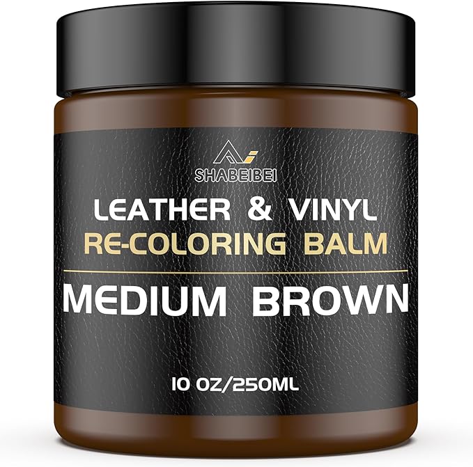 Leather Recoloring Balm, 10oz Leather Color Restorer Leather Repair Kit by SHABEIBEI