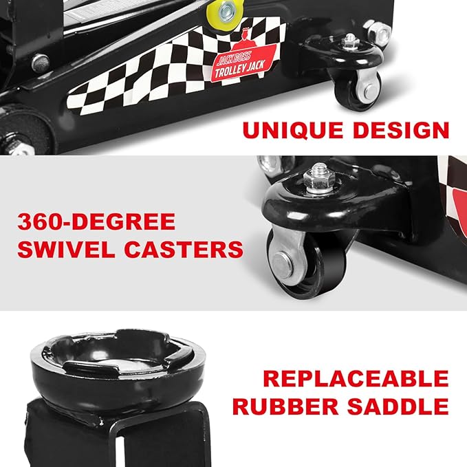 Floor Jack 1.5 Ton Hydraulic Car Jack, Lifting Range from 5.1 Inch to 12.6 Inch - Image 4