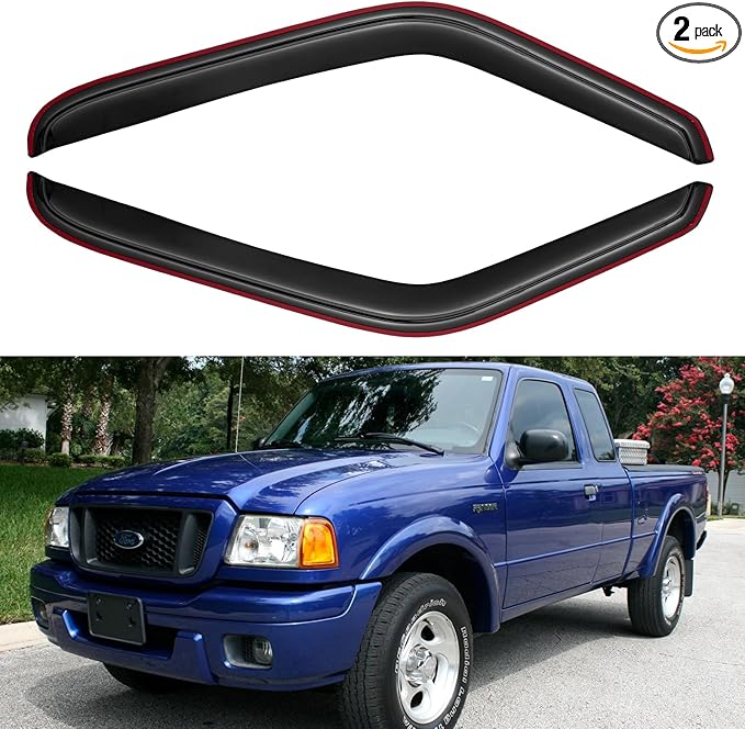 in-Channel Window Visors Rain Guards by YQAUTEC