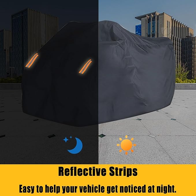 Car Cover 2-3 Seaters Outdoor Waterproof All-Weather Protection Outdoor Heavy - Image 3
